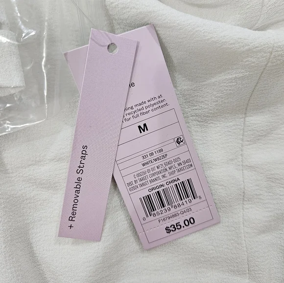 Wild Fable Wide Leg Tube Jumpsuit in White Women’s Size M - Picture 9 of 9